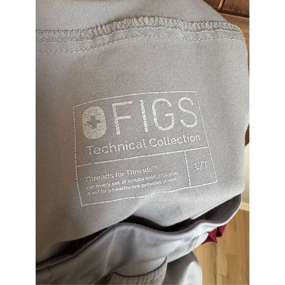 FIGS Kade Cargo Scrub Pants Cement Gray, Size L/T Large Tall - Picture 8 of 8